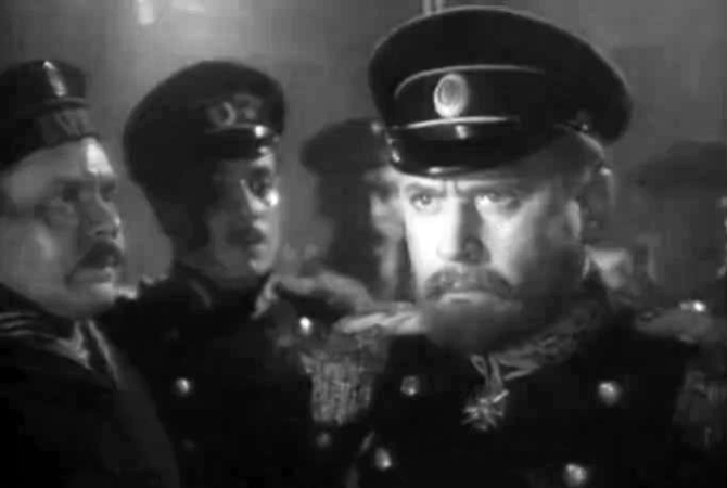 Кадр из фильма «Крейсер Варяг», 1946 год